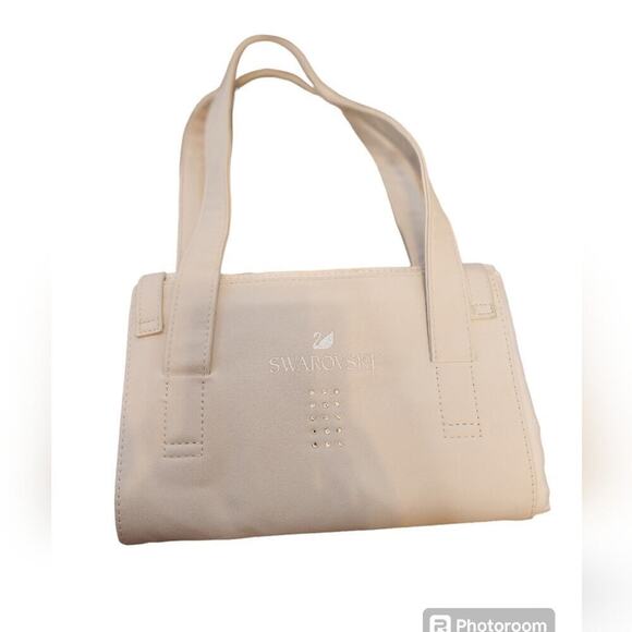 SWAROVSKI WHITE FOLD OUT BAG NWOT - Picture 1 of 7